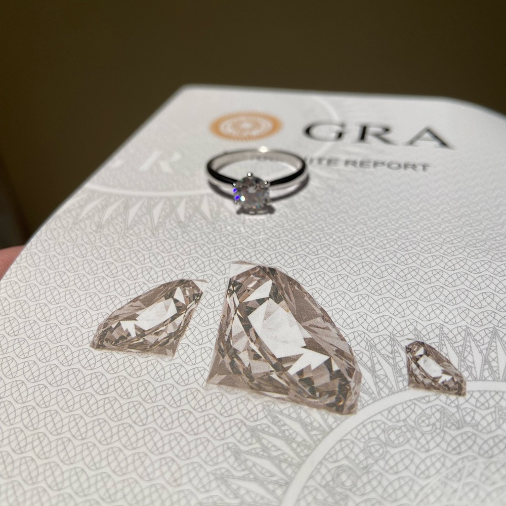1 ct t.w Moissanite Solitaire Ring